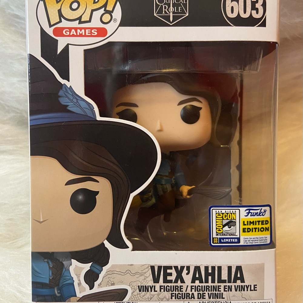 NIB Rare Limited Edition 2020 SDCC Exclusive Vex’ahlia Critical Role Funko Pop